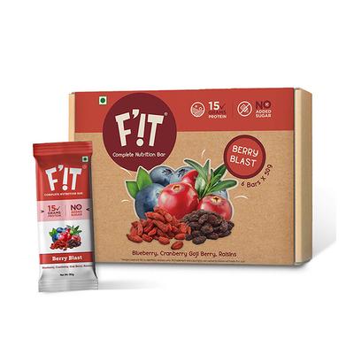 F'iT Complete Nutrition Bar - Berry Blast (Pack of 6 x 50 gm) - Skm Siddha