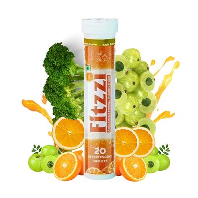 Fitzzi Amla Extract Vitamin-C & Zinc Effervescent Tablet 20's - Pakeeza Unani