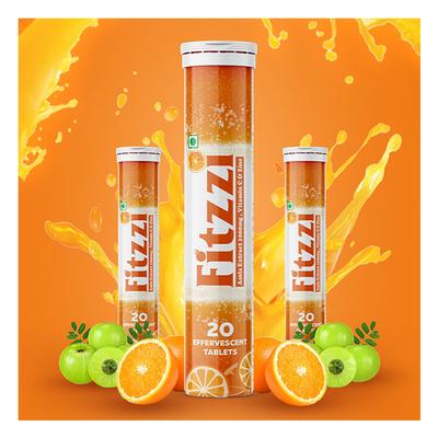 Fitzzi Amla Extract Vitamin-C & Zinc Effervescent Tablet 20's - Pakeeza Unani