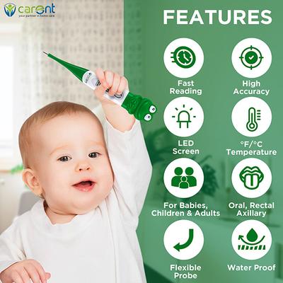 Carent Digital Thermometer (DMT437) - Green Frog - Hair Dryers