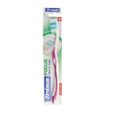 Trisa Focus Pro Clean Soft Toothbrush 1's - Adult Diapers & Pads