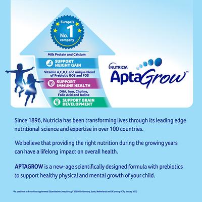 AptaGrow (3+ Years) Nutritional Powder - Chocolate Flavour 400 gm - Baby Shampoo