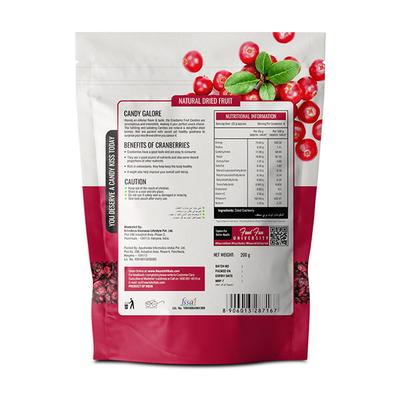 NourishVitals Cranberry Fruit Dried Candy 200 gm - Skm Siddha
