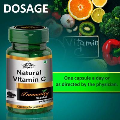 Cipzer Natural Vitamin C Capsule 60's - Pakeeza Unani