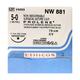 Johnson & Johnson Ethicon Prolene Non Absorbable Surgical Suture (5-0) (70 cm) (NW881) 1's - Beard Comb