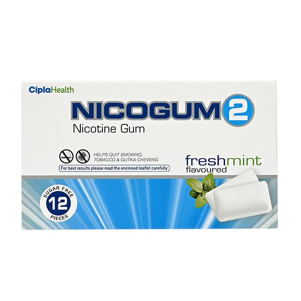Netmeds | NICOGUM FRESHMINT SUGAR FREE 2 Gum 12's