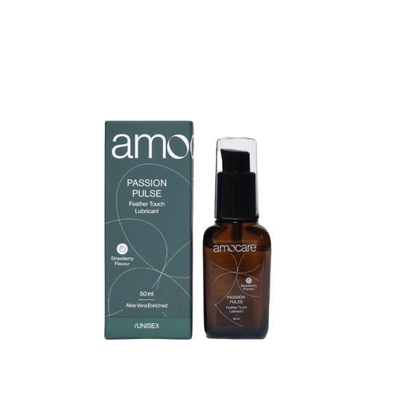 Netmeds | Amocare Passion Pulse Lubricant Gel - Strawberry Flavour 50 ml
