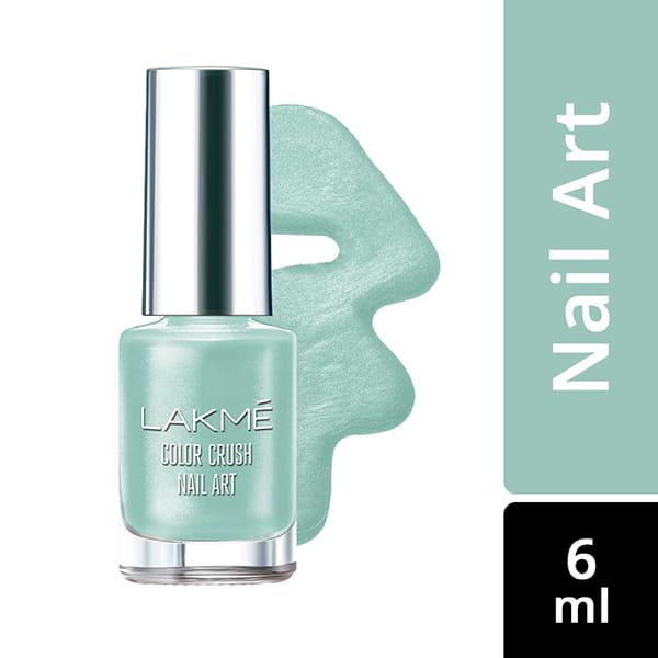 Netmeds | Lakme Color Crush Nailart M16 Mint Blue 6 Ml