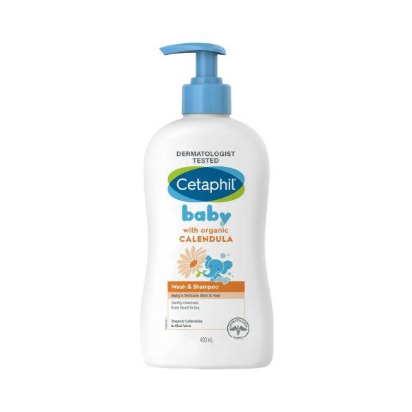 Netmeds | Cetaphil Baby Wash & Shampoo With Organic Calendula 400 ml
