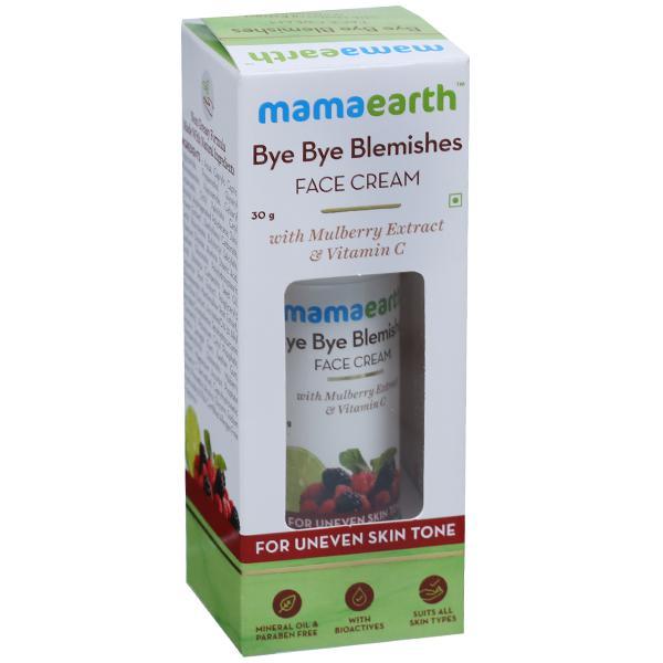 Netmeds | Mamaearth Bye Bye Blemishes Face Cream Mulberry Extract and Vitamin C 30 gm