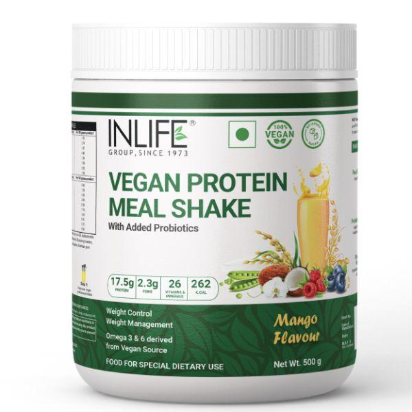 Netmeds | INLIFE Plant Based Meal Shake Powder - Mango 500 g
