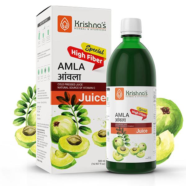 Netmeds | Krishna's Herbal & Ayurveda Special High Fibre Amla Juice 1000 ml