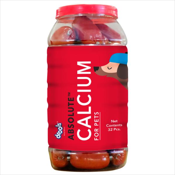 Netmeds | Drools Absolute Calcium Sausage Dog Supplement (Jar) 32's
