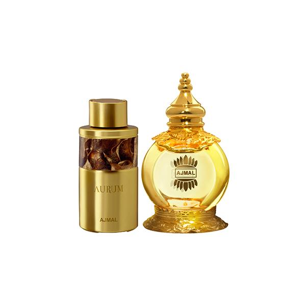 Netmeds | Ajmal Aurum Concentrated Perfume Oil Fruity Floral Attar And Mukhallat AL Wafa Concentrated Perfume Oil Oriental Musky Attar 22 ml