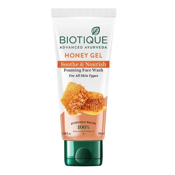 Netmeds | Biotique Honey Gel Soothe & Nourish Foaming Facewash 100ml