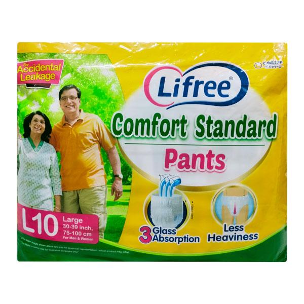 Netmeds | Lifree Comfort Standard Adult Diaper Pants (L) 10's