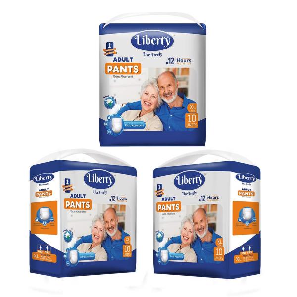 Netmeds | Liberty Adult Diaper (XL) (Pack of 3 x 10's)