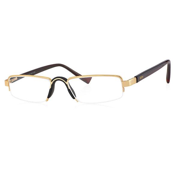 Netmeds | Klar Eye Full Rim Rectangle K-2011 Reading Glass - Gold  (Optical Power +3)