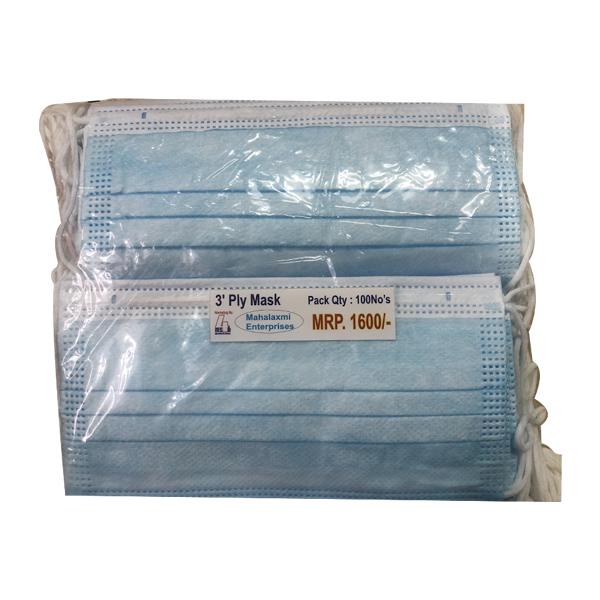 Netmeds | Mahalaxmi Enterprises 3 Ply Face Mask 100's
