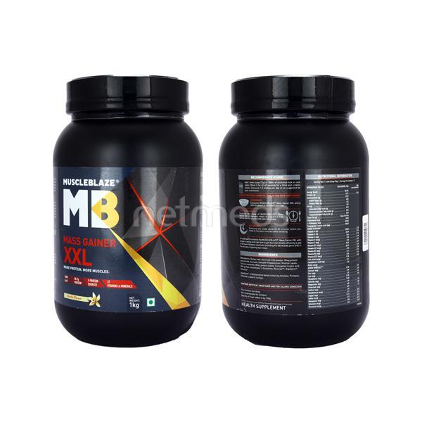 Netmeds | MuscleBlaze Mass Gainer - Vanilla (XXL) 1 kg