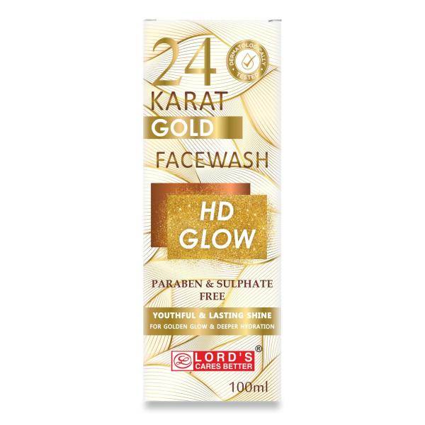 Netmeds | Lord's 24 Karat Gold Face Wash - HD Glow 100 ml