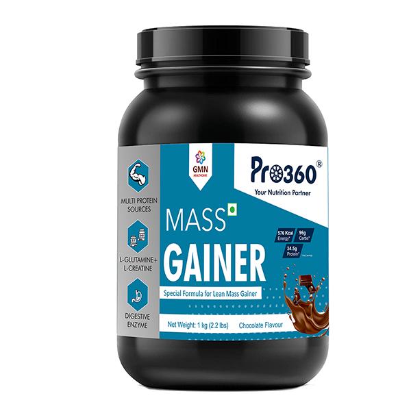 Netmeds | Pro360 Mass Gainer Protein Powder - Chocolate Flavour 1 kg