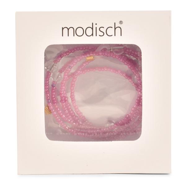 Netmeds | Modisch Pink Beads With Transparent Moti Sunglasses Chain (JC-1403-Pink) 1's