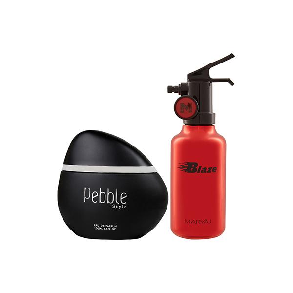 Netmeds | Maryaj Pebble Style EDP Spicy Woody Perfume And Maryaj Blaze EDP Citrus Aromatic Perfume 200 ml