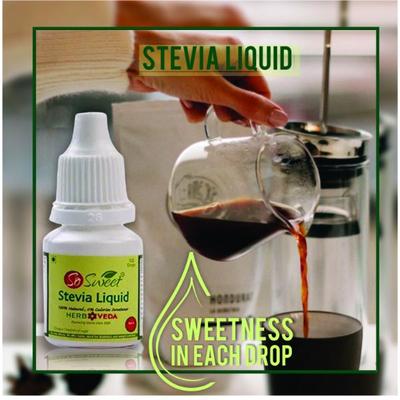 So Sweet 100% Natural Sugarfree Sweetener Stevia Liquid (Pack of 3) 300 Drops 15 ml - Sugar Substitutes (Fitness)