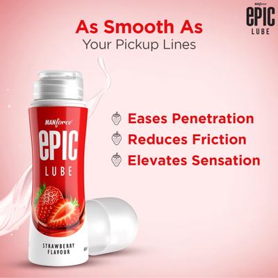 Manforce Epic Lube - Strawberry 60 ml - Flavoured Lubes