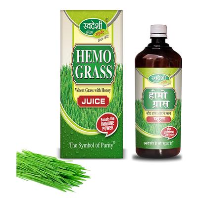 Swadeshi Ayurved Hemo Grass Ras Juice 500 ml - Ayurvedic Juices