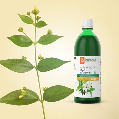 Krishna's Herbal & Ayurveda Harshringar Leaf Swaras Juice 500 ml - Ayurvedic Juices