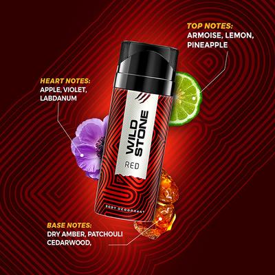 Wild Stone Red Deodorant Body 225ml - Men Deodorants/Roll-Ons