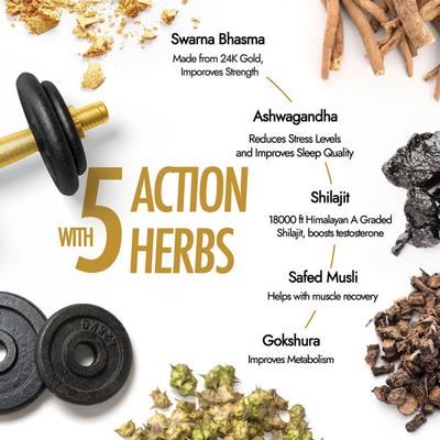 Kapiva Him Foods Shilajit Gold Capsule 60's - Sexual Healthcare
