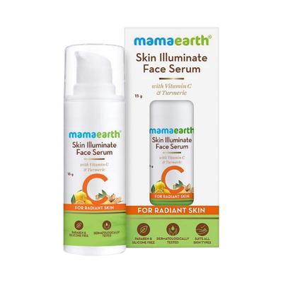 Mamaearth Skin Illuminate Face Serum for Radiant Skin with Vitamin C & Turmeric 15 gm - Face Serum