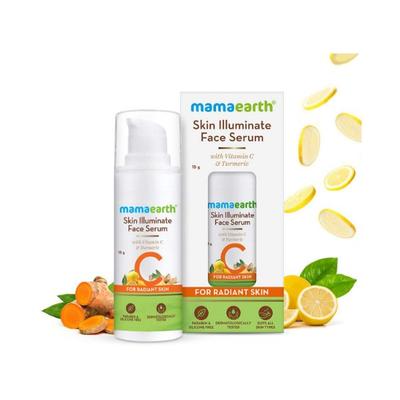 Mamaearth Skin Illuminate Face Serum for Radiant Skin with Vitamin C & Turmeric 15 gm - Face Serum