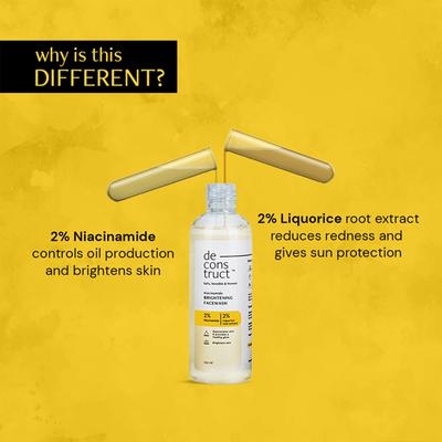 Deconstruct Niacinamide Brightening Facewash 100 ml - Face Wash & Cleansers