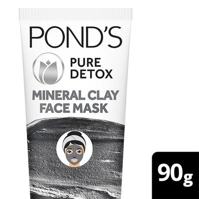 Pond's Pure Detox Mineral Clay Face Mask For Oil Free Instant Glow 90 gm - Masks & Peels