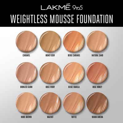Lakme 9to5 Powerplay Mousse Foundation, Beige Vanilla, 25gm - Foundation