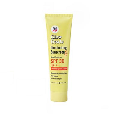 Myglamm Popxo Glow Goals Illuminating Sunscreen Broad Spectrum SPF 30 PA++,Dermatologically Tested 30gm - Body Sunscreen