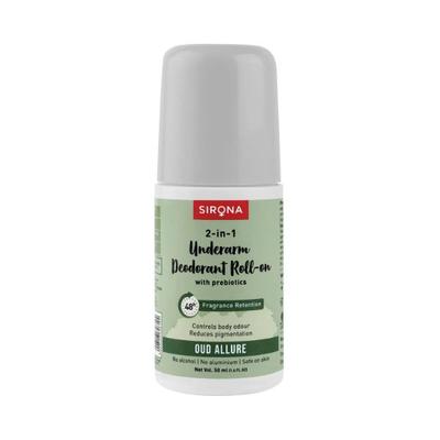 Sirona Underarm Roll On Deodorant for Women & Men Oud Allure 50 ml - Intimate Hygiene