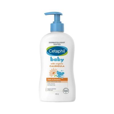 Cetaphil Baby Wash & Shampoo With Organic Calendula 400 ml - Baby Body Wash