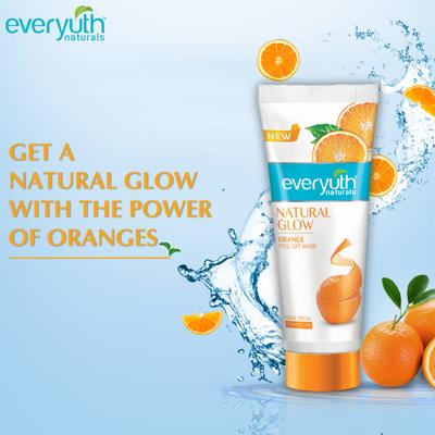 Everyuth Natural Glow Orange Peel-Off Mask 90 gm - Masks & Peels