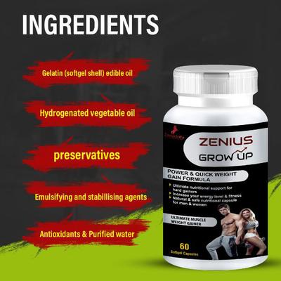 Zenius Grow Up Softgel Capsule 60's - Personal Care (Ayush)