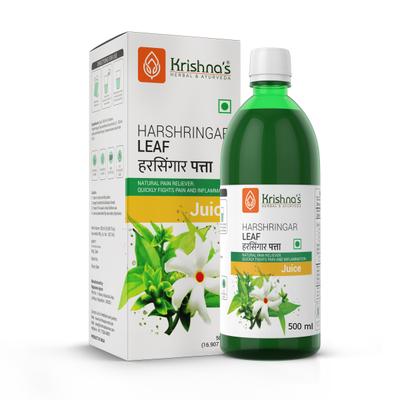 Krishna's Herbal & Ayurveda Harshringar Leaf Swaras Juice 500 ml - Ayurvedic Juices