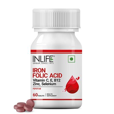 INLIFE Iron Folic Acid Tablets 60's - Multi-Vitamins