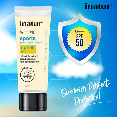 Inatur Sports Sun Protection SPF 60 gm - Body Sunscreen