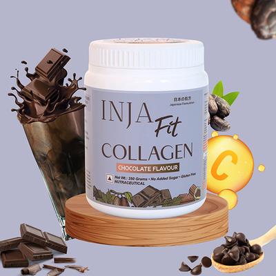 INJA Fit Marine Collagen  Powder - Chocolate Flavour 250 g - Multi-Vitamins