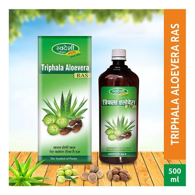 Swadeshi Ayurved Triphala Aloevera Ras Juice 500 ml - Ayurvedic Juices