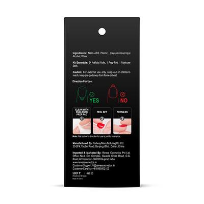 RENEE Stick On Nails - DN 01 (Pack of 24) 24's - Nail Care